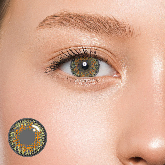 3 Tone Pure Hazel Colored Contacts