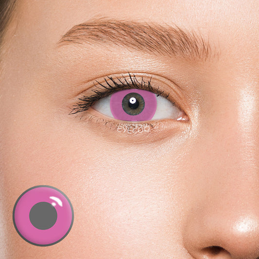 Pure Pink Colored Contacts