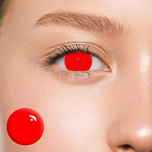 Blind Red Colored Contacts