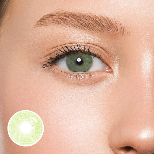 Polar Lights Yellow Green Colored Contacts