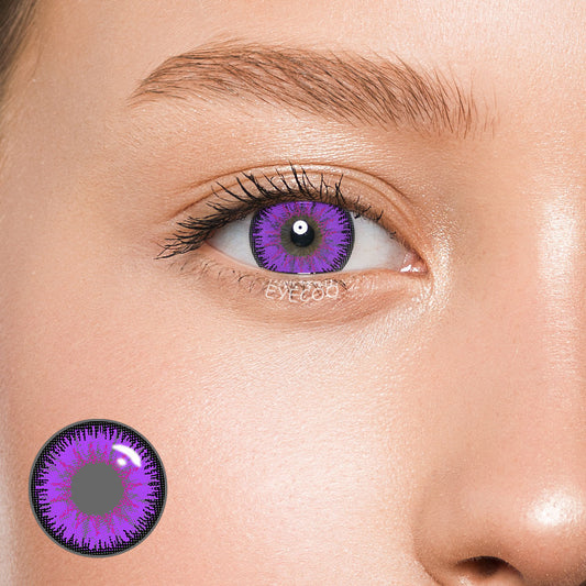Vika Tricolor Purple Colored Contacts