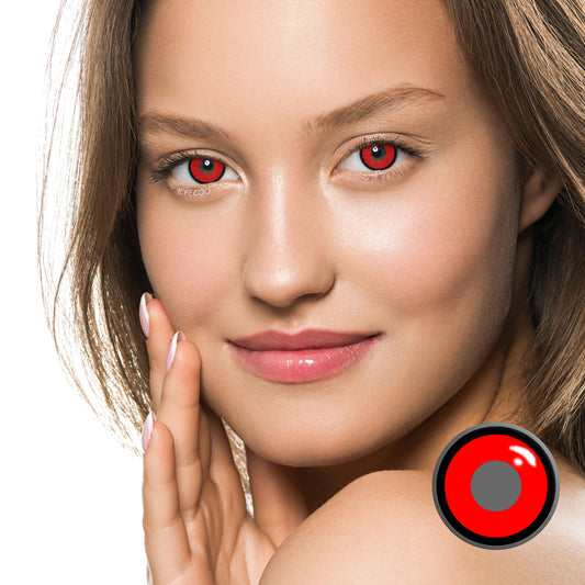 Manson Red Colored Contacts