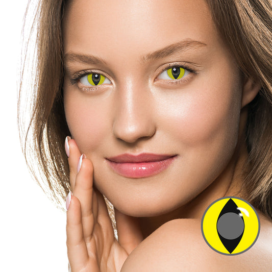 Yellow Cat Eye Colored Contacts