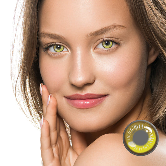 Anime Yellow Colored Contacts