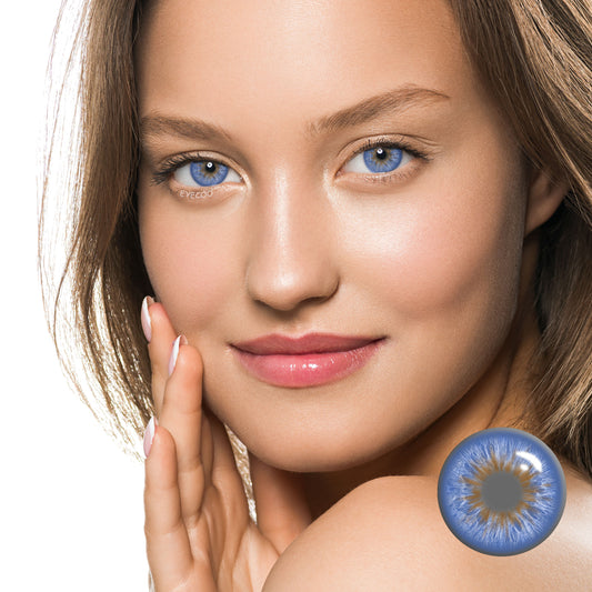 Wildness Peacock Blue Colored Contacts