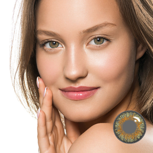 3 Tone Pure Hazel Colored Contacts
