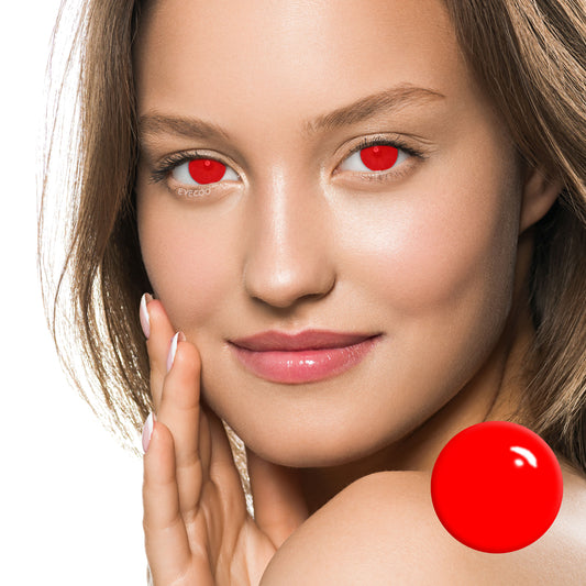 Blind Red Colored Contacts
