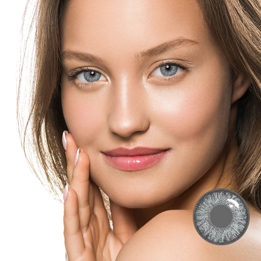 3 Tone Crystal Gray Colored Contacts