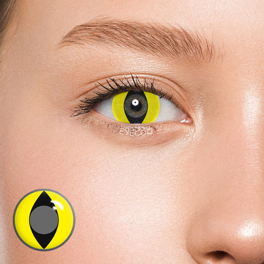 Yellow Cat Eye Colored Contacts