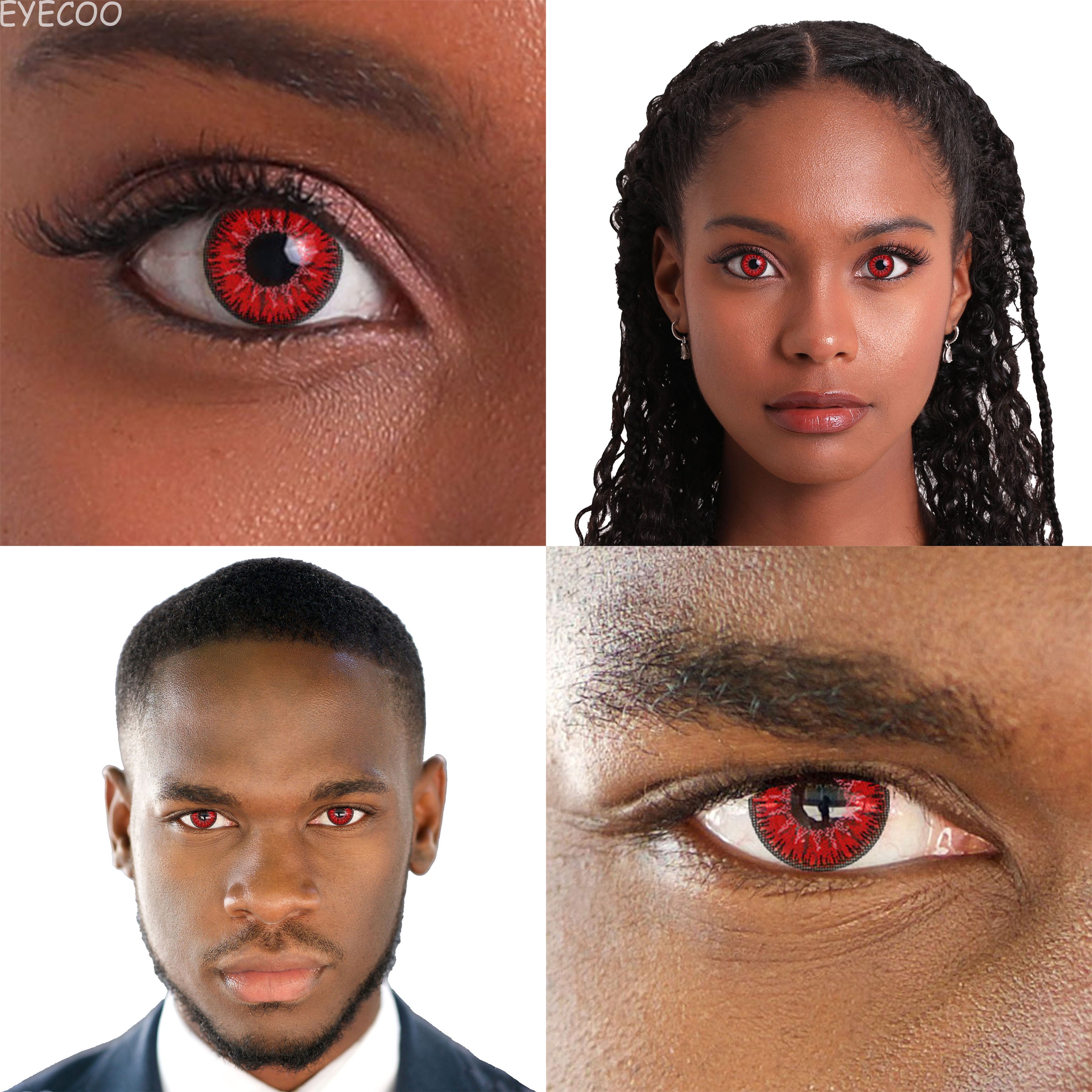 Vika Tricolor Red Colored Contacts – EyeCoo Colored Contact Vika Tricolor Red Colored Contacts – EyeCoo Colored Contact